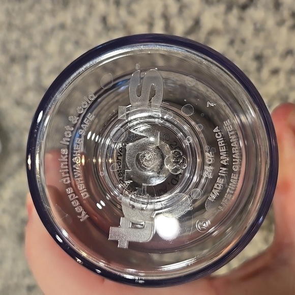HARLEY-DAVIDSON TERVIS PLASTIC 24 OUNCE TUMBLER. BROWN LID. - Picture 4 of 5